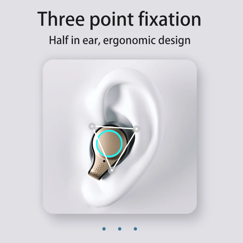 Bluetooth Earphones TWS 5 1 Wireless Headphones Fingerprint Touch Headset Waterproof HIFI Stereo Earbuds For Sports Headphones