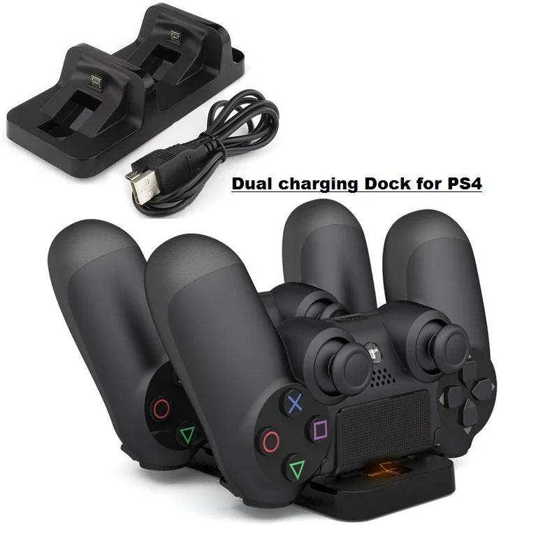 USB двойная зарядная док-станция Подставка держатель 5 В питания зарядное устройство для SONY Playstation4 беспроводной контроллер для PS4 Pro тонкий