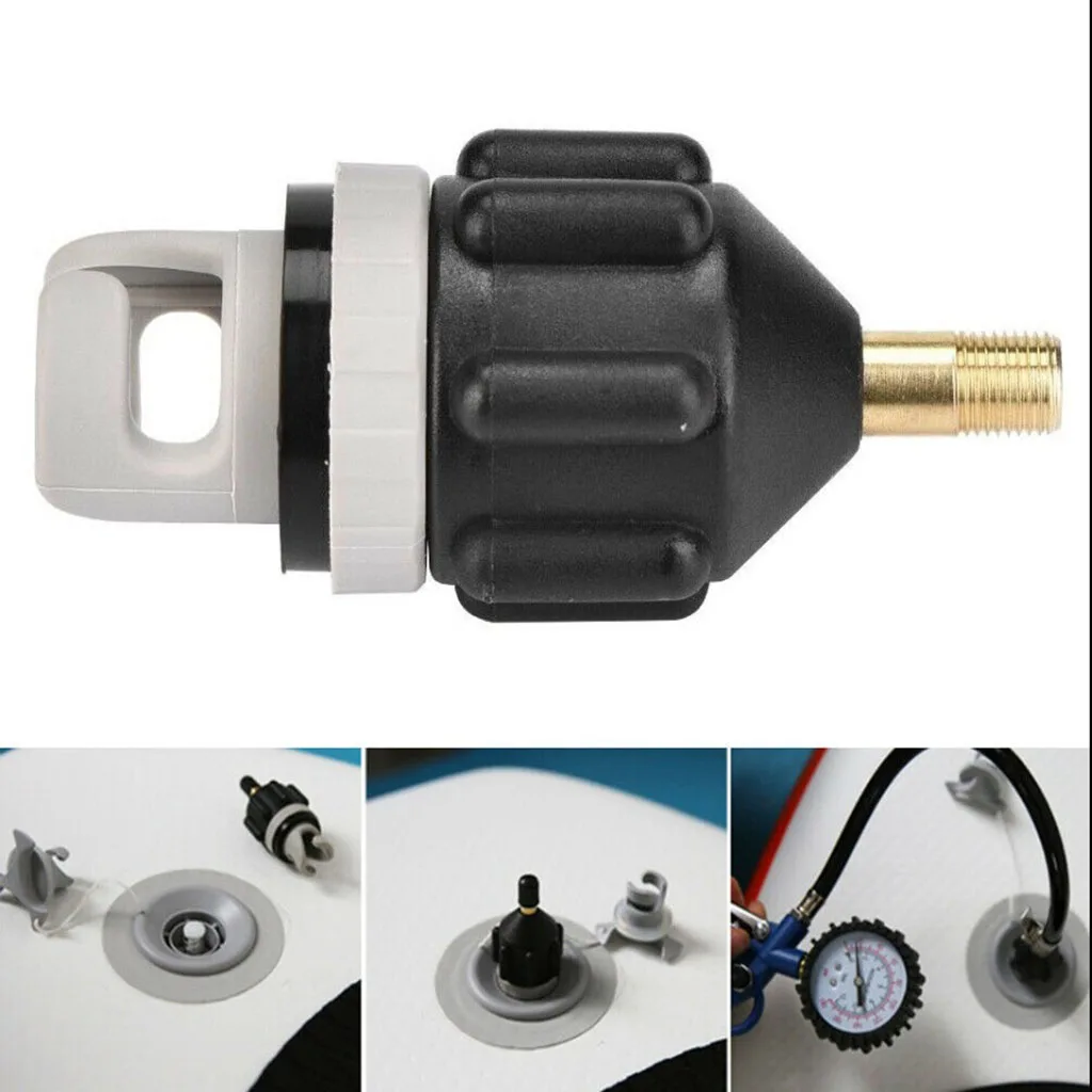 Inflatable Boat Pump Valve Adapter Nozzle SUP Paddle Board Kayaking Inflat Equipment