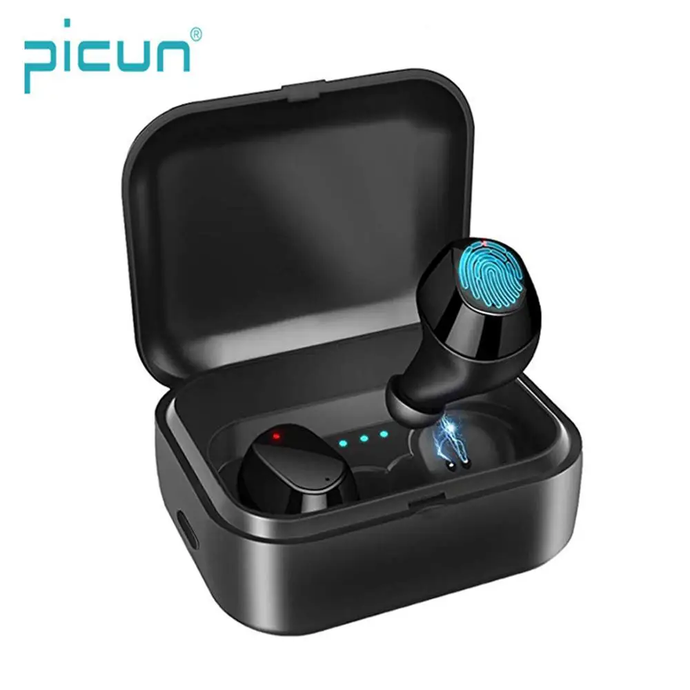 Picun W6 TWS Mini Dual V5.0 Bluetooth наушники истинные беспроводные гарнитуры 3D стерео звуковые