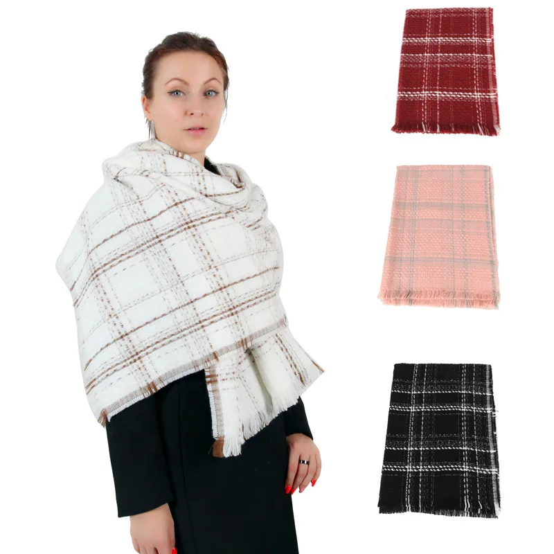 

Pattern Scarf Winter Style Faux Cashmere Women's Fashion Scarf Versatile Students Couples Warm Korean-style Scarf