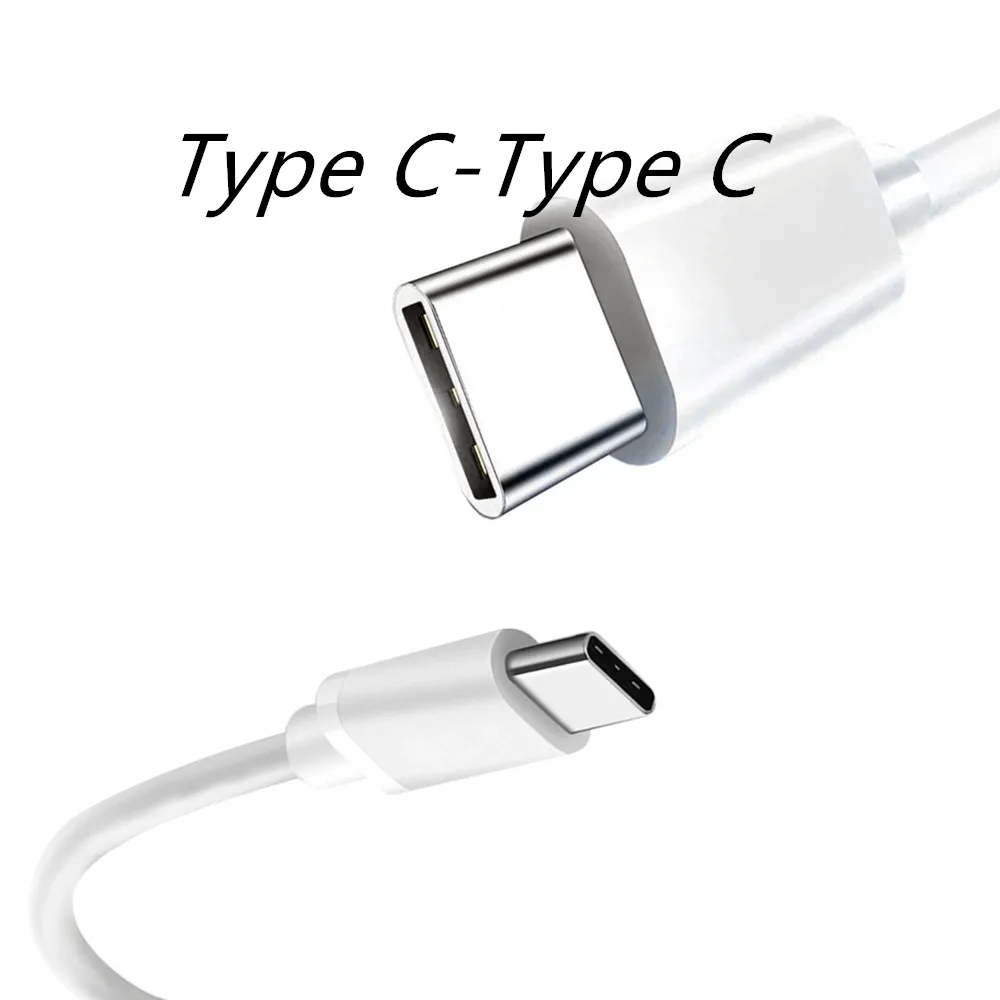 Кабель USB Type-C-Type-C для Samsung S10 20 W2019 W20 Galaxy A70 Xiaomi 8 9 10 Huawei P20 P30 P40 Pro 0 25/1/2 м | Мобильные