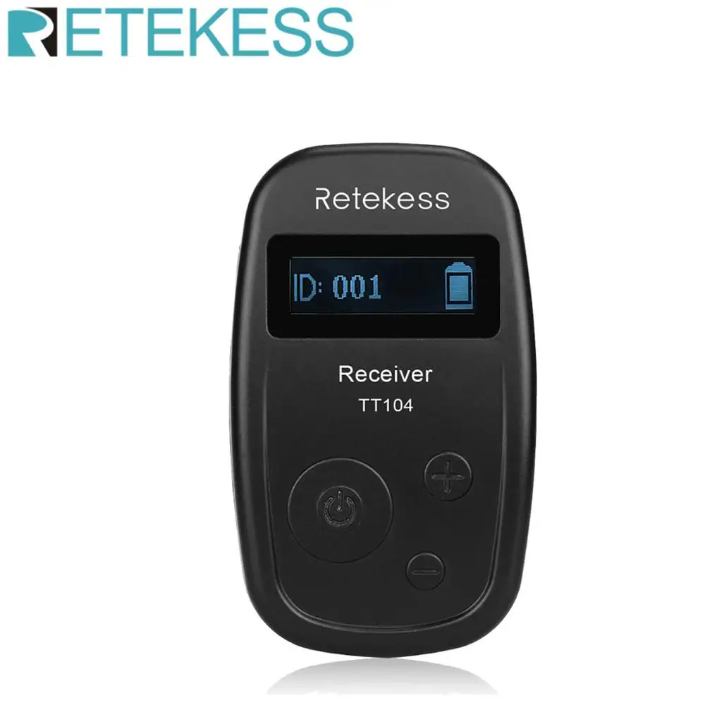 Беспроводной аудиоприемник Retekess TT104 UHF 740-790 МГц портативный приемник с USB зарядкой