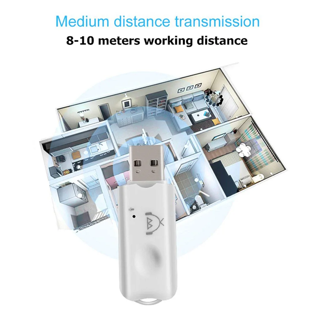 Mini USB Bluetooth-Compatible Stereo Music Receiver Wireless Audio Adapter Dongle Kit With Microphone For Speaker For Phone Car bluetooth adapter bluetooth audio receiver bluetooth transceiver adapter audio adapter bluetooth aux adaptor wireless usb adapter