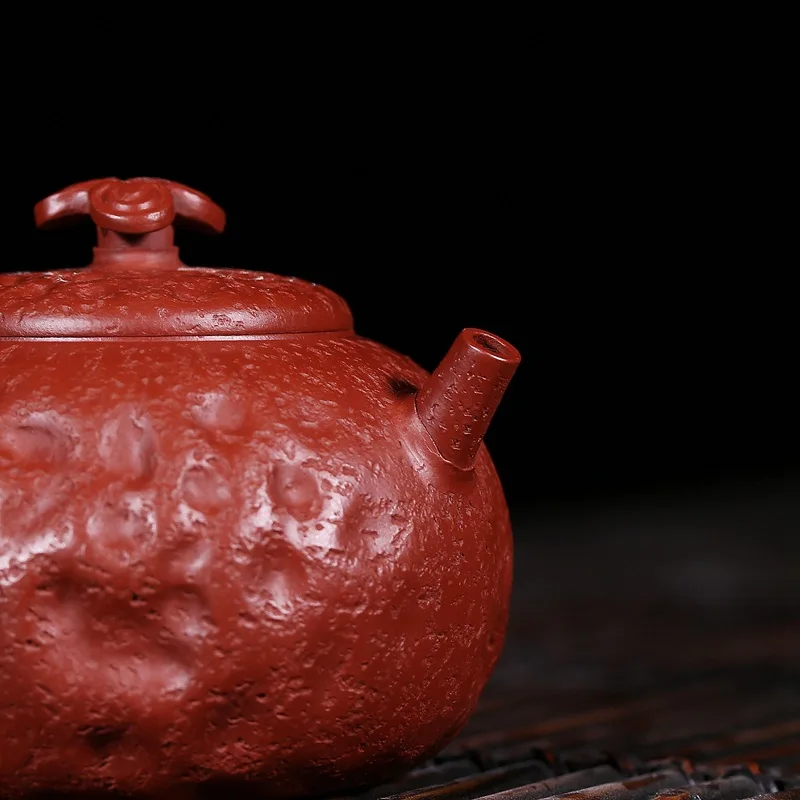 2575 Masters Entirely Handmade Red Clay Dahongpao Tea Ganoderma Lucidum for Spring Yixing Clay Teapot 260 Ml Ball Hole Water Ext