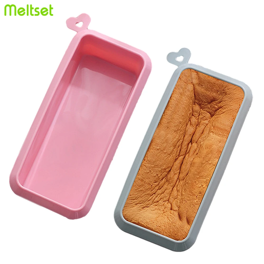 

Rectangular Silicone Molds Musse Cake Toast Bread Mold Non-Stick Cake Tray Soap Mould DIY Homemade Pastry Muffin Baking Pan