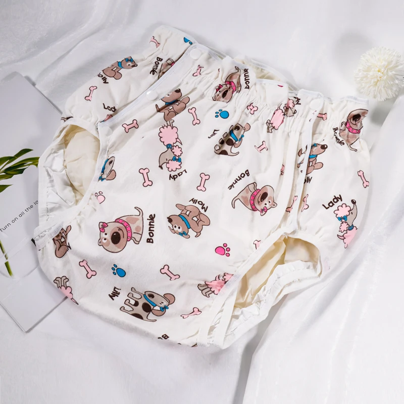 FUUBUU 2215-Cute dog-XL Adult Diaper/ incontinence pants/ diaper changing mat/Adult baby ABDL