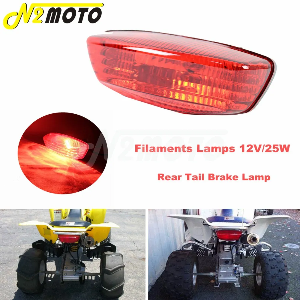 Задний фонарь с красными линзами 12 В/35 Вт для Suzuki LTF250 LTZ250 LTZ400 Kawasaki KFX400 KSF400 ATV QuadSport| |