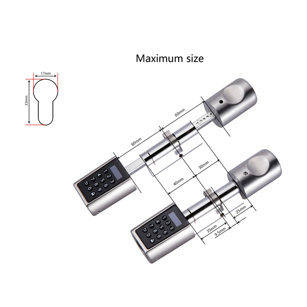 L6PCB Bluetooth цифровые безопасные замки двери Смарт Клавиатура Беспроводной Bluetooth пароль цилиндр электронного замка с ручкой двери