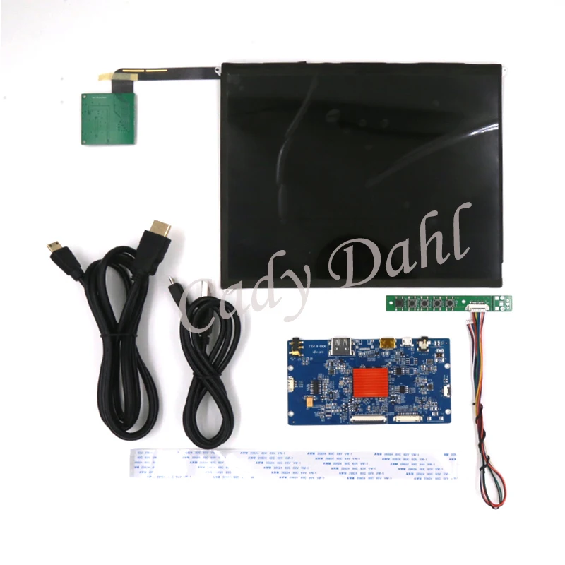 HDMI EDP lcd контроллер доска для iPad 3 4 с 9," 9,7 inch 2048x1536 EDP сигнал 4 полосами со 51 шпильки ips ЖК-дисплей Дисплей Панель матрица - Цвет: Full LCD Board Kit