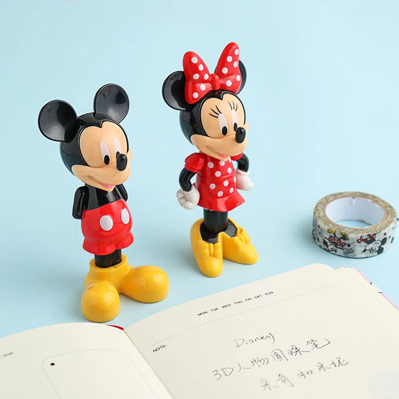 Disney натуральная канцелярские Микки и Минни Маус студент моделирование ручка
