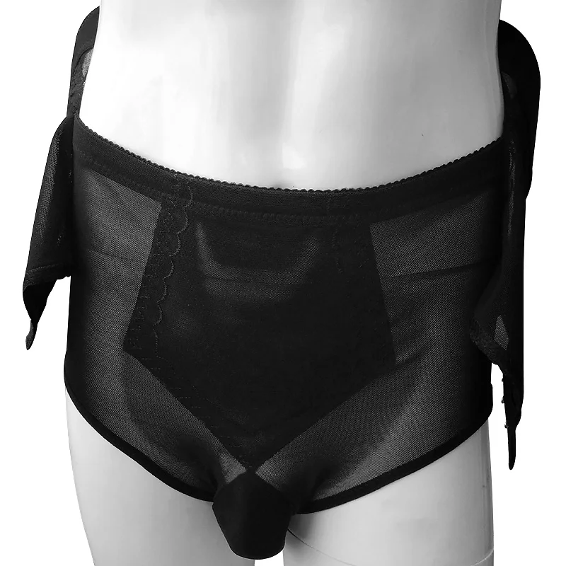 Sissy Body shape r трусы для пениса сумка Высокая талия животик корсет для похудения пивной живот Abdo Мужское нижнее белье форма боксеры одежда