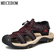 Мужские сандалии; сетчатый верх; размеры 38-48; сандалии на плоской подошве; шлепанцы на липучке; мужская повседневная обувь; пляжные шлепанцы; Мужская обувь; Sandalias