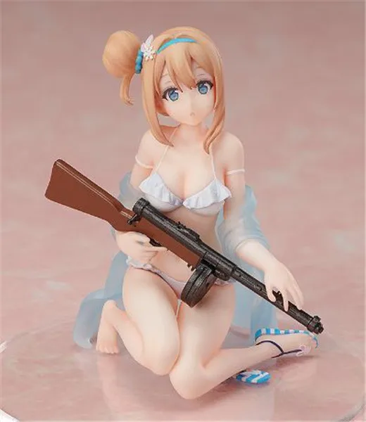 

Anime GIRL'S Front Suomi Kp31 Swimwear Midsummer Night Elf Boxed Garage Kit