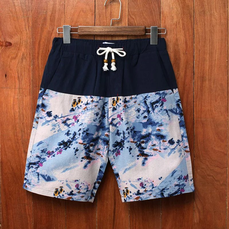 Стиль Tide бренд тонкий раздел повседневные брюки мужские спортивные брюки мужская индивидуальность тонкий цвет пять брюки мужские шорты SA-8 - Цвет: Синий
