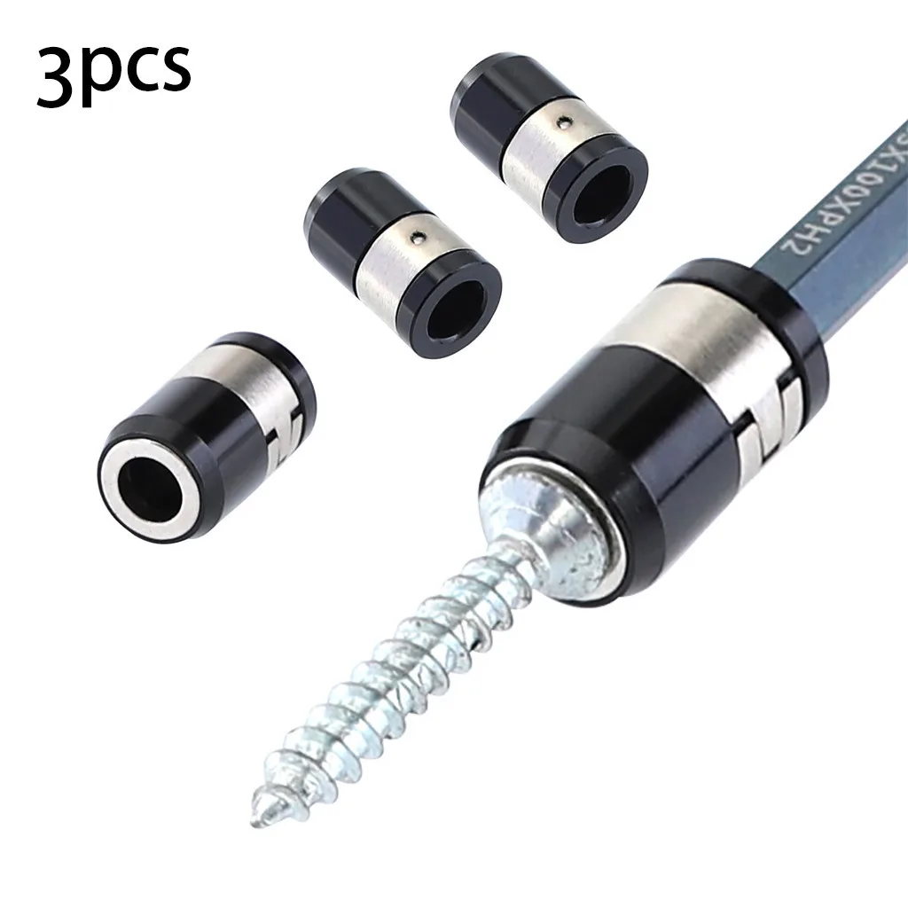 

3PCS Universal 21mm Removable Magnetizer Ring Magnetic Steel Screwdriver Bit 2019 New Arrivals Best Selling Dropshipping