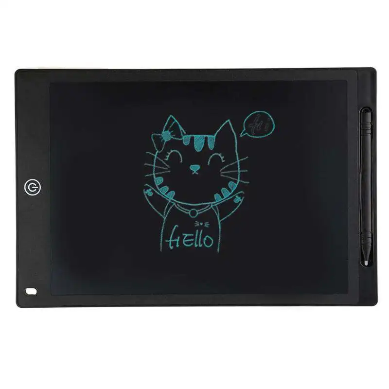 

12Inch Portable Digital Lcd Drawing Tablet Writing Graphic Board Memo Notes Reminder Notepad With Stylus Pen With Cr Battery For