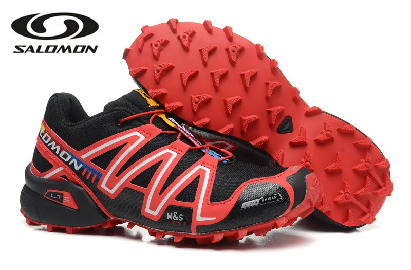 Salomon speed Cross 3 CS III мужские кроссовки, красные мужские дышащие туфли на плоской подошве, прогулочная обувь, мужские кроссовки, обувь для фехтования - Цвет: MEN-Cross 3 CS-5