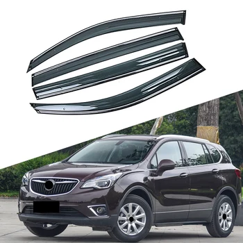 

For BUICK ENVISION 2014-2019 Car Window Sun Rain Shade Visors Shield Shelter Protector Cover Trim Frame Sticker