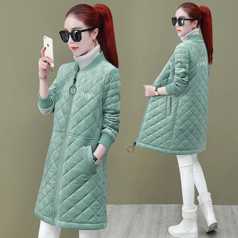 

Thin Cotton-padded Clothes Women's Autumn And Winter Thin Mid-length 2019 New Style Korean-style Fashion Slim Fit Slimming Thick