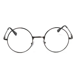 Vintage Round Metal Frame Reading Glasses for Men and Women - Vision Care Eyewear (+1.00 to +4.00) (Grey)