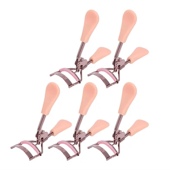 

Eyelash Curler Simple Portable Eyelash Curler Lash Curling Tweezer Durable with Silicone Pad 5pcs for Most People