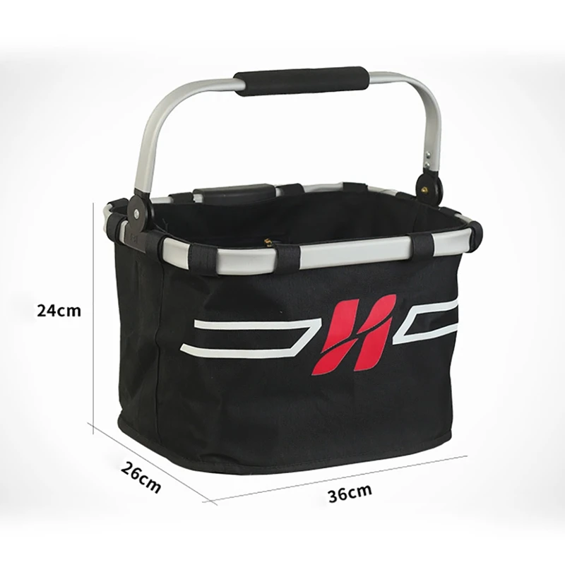 Folding Car Basket Bicycle Basket Aluminum Alloy Front Bag Mountain Bike Accessories Cycling Bag