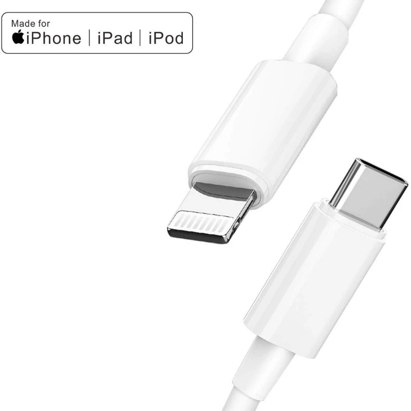 USB C к Lightning Кабель для быстрой зарядки iPhone 11 Pro X Xr Xs Max 8 Plus 18 Вт Тип PD Быстрая зарядка