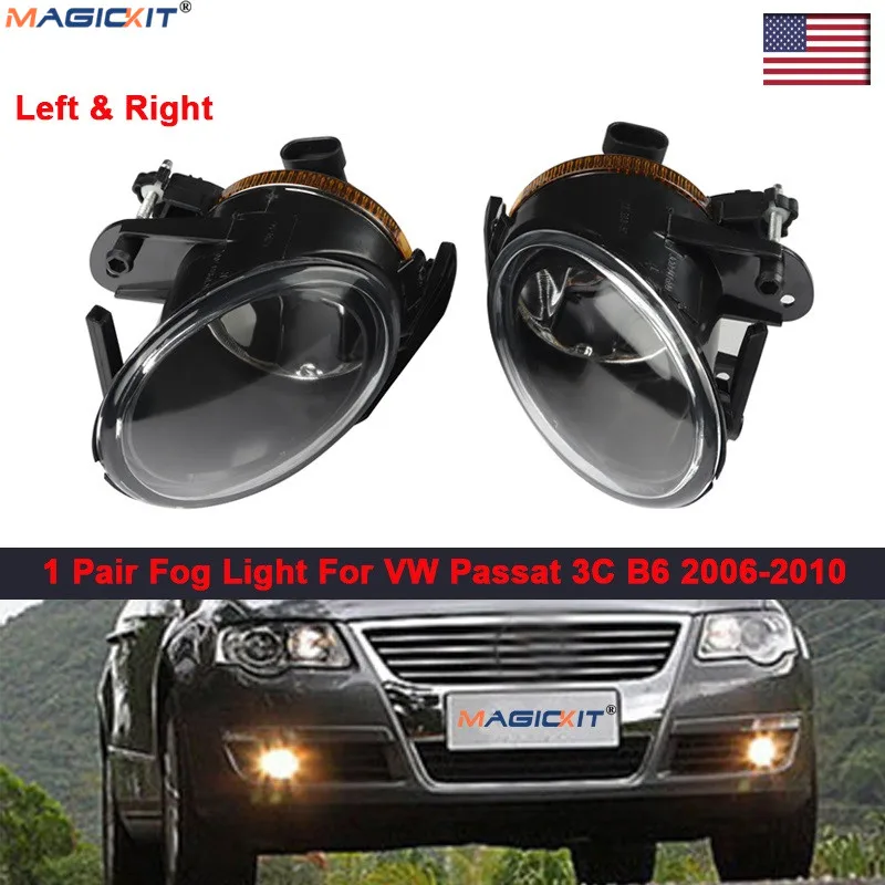Левый и правый комплект противотуманных фар на передний бампер MagicKit для VW Passat B6 3C