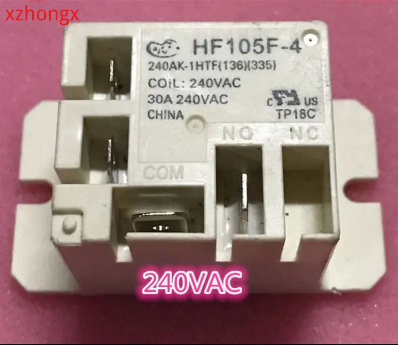 Реле HF105F-4 240AK-1H1TF 30A