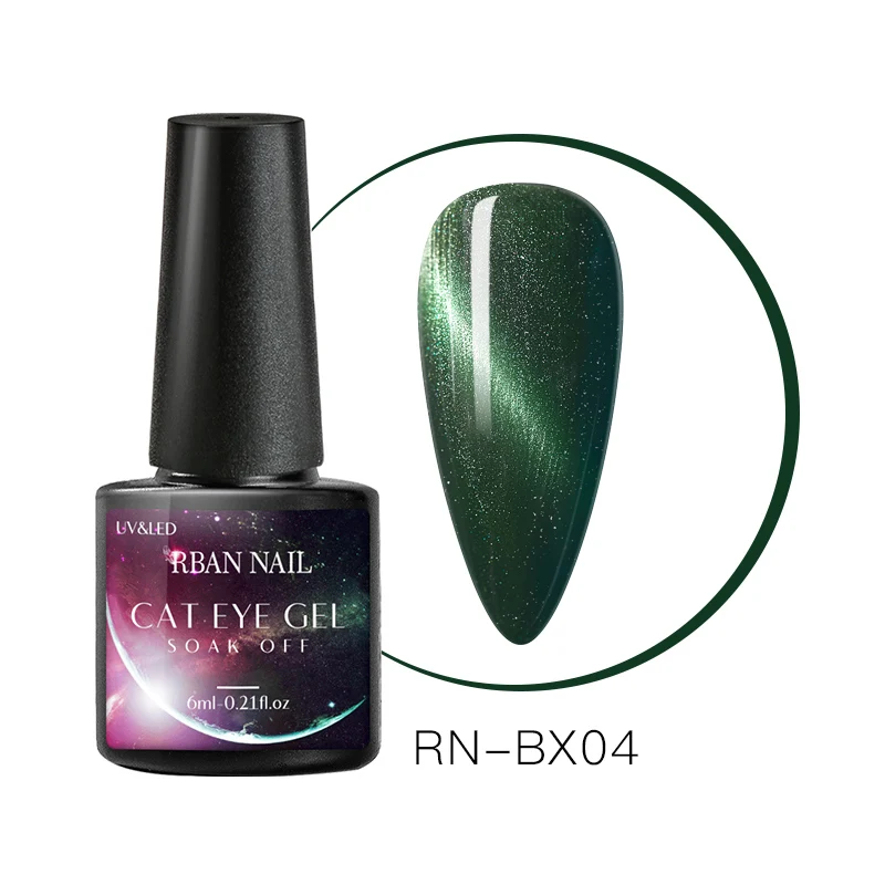 Q01791 RBAN NAIL 6 мл Цветной Гель-лак для ногтей кошачий глаз замачиваемый Гель-лак для ногтей долговечный кошачий глаз УФ-Гель-лак для маникюра ногтей - Цвет: Q01791