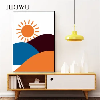 

Nordic Art Home Canvas Painting Abstract Simple Printing Posters Wall Pictures for Living Room DJ535