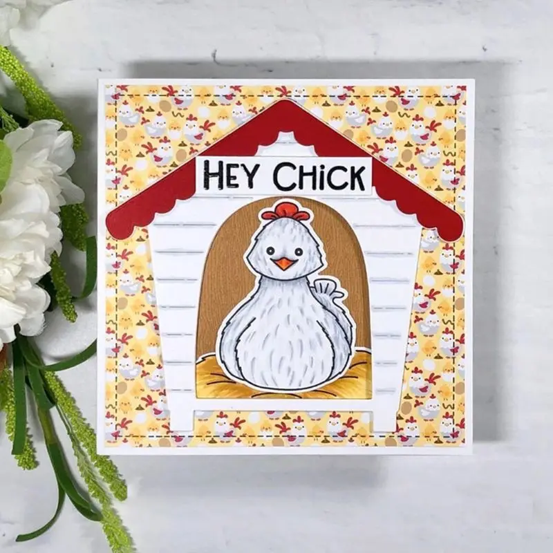 Animal House Box Metal Cutting Dies Stencil DIY Scrapbooking Embossing Paper Card Craft
