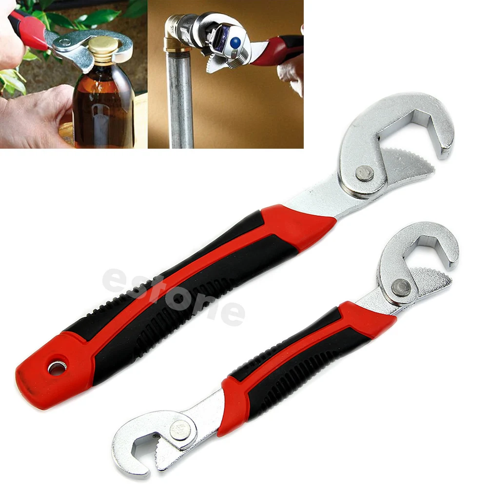 

2Pcs/Set Universal Multi-function Adjustable Quick Snap'N Grip Wrench Spanner 094E