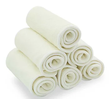 

6pcs/Lot Cotton Baby Diaper Washable Boosters Liners For Pocket Cloth Nappy Diaper Microfibre Baby Diaper Insert
