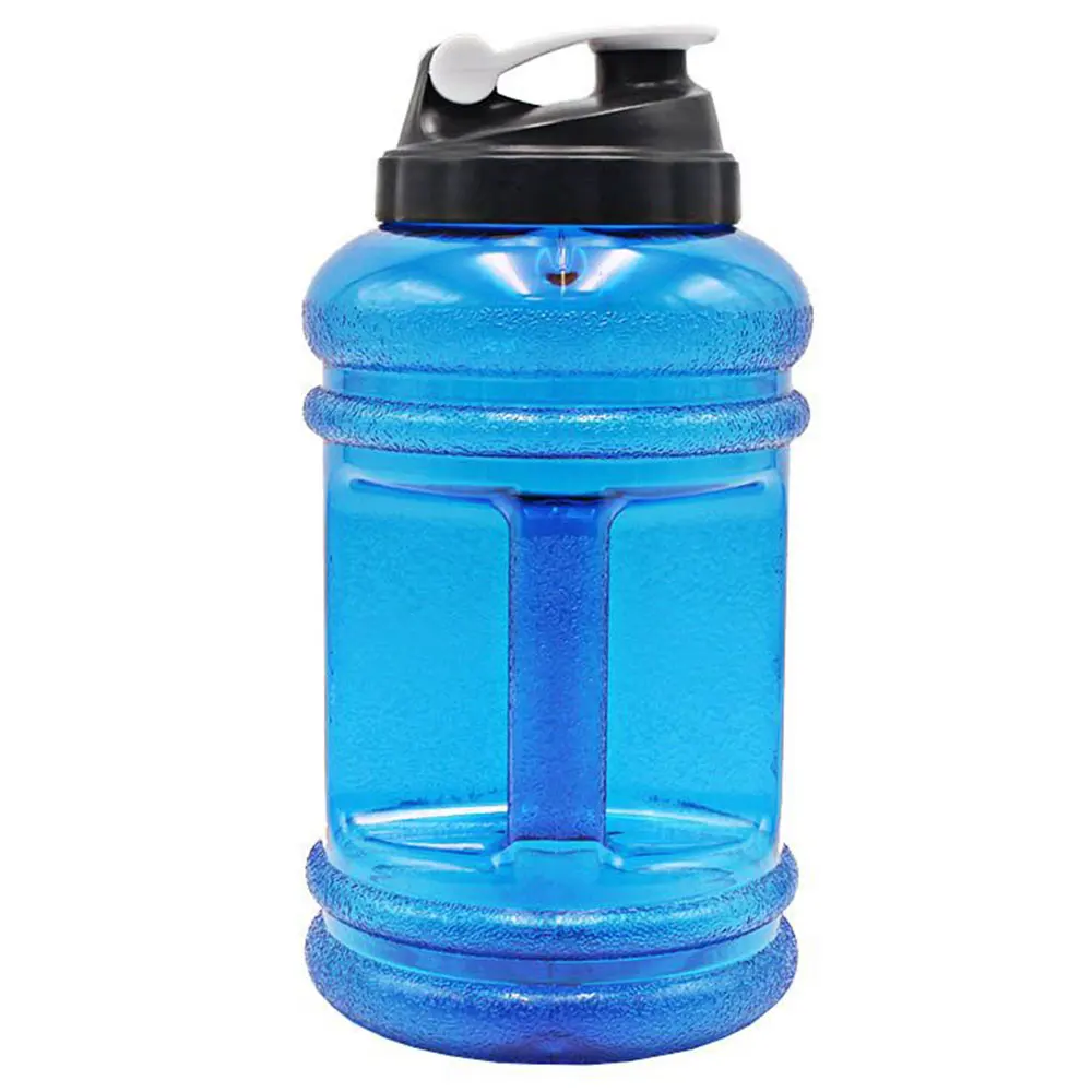 Blue Долговечность 2.2L PETG напиток портативный с крышкой бутылки воды Альпинизм спортивный Термос Путешествия Открытый креативный тренажерный зал - Цвет: Blue