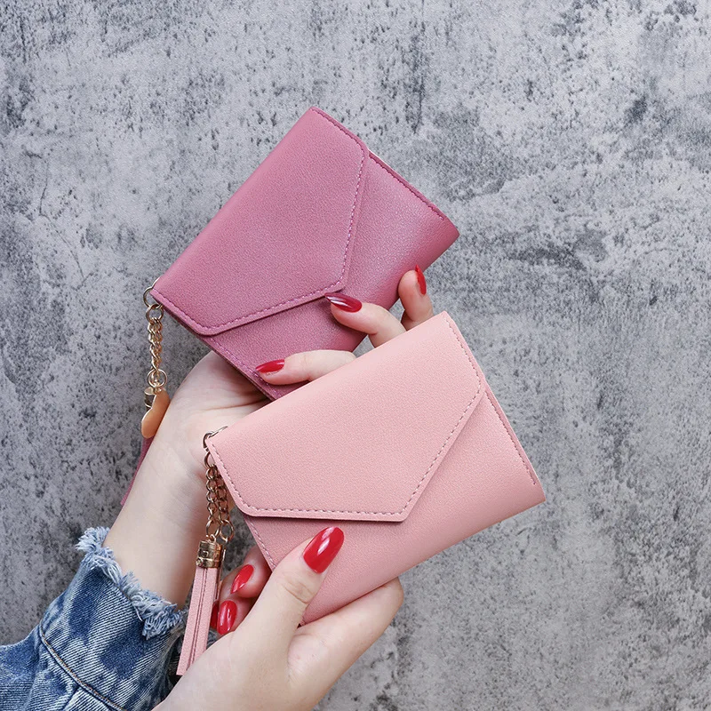 ¡Promoción! Cartera con patrón colgante para mujer, cartera con borlas para tarjetas, monedero