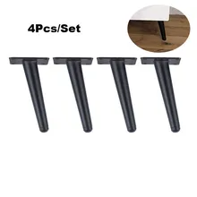 4 шт. нержавеющие мебельные подставки из стали 15 см столы шкафы ноги диван кровать ТВ шкаф ноги с монтажными винтами черный косой ноги