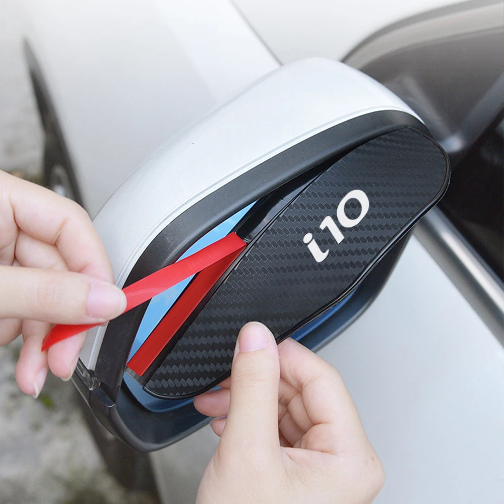 Rearview Mirror Rain Shield Cover Stickers For Hyundai I30 Ix35 Ix20 I10 I20 I40 Santafe Sonata Azera GDI 2pcs
