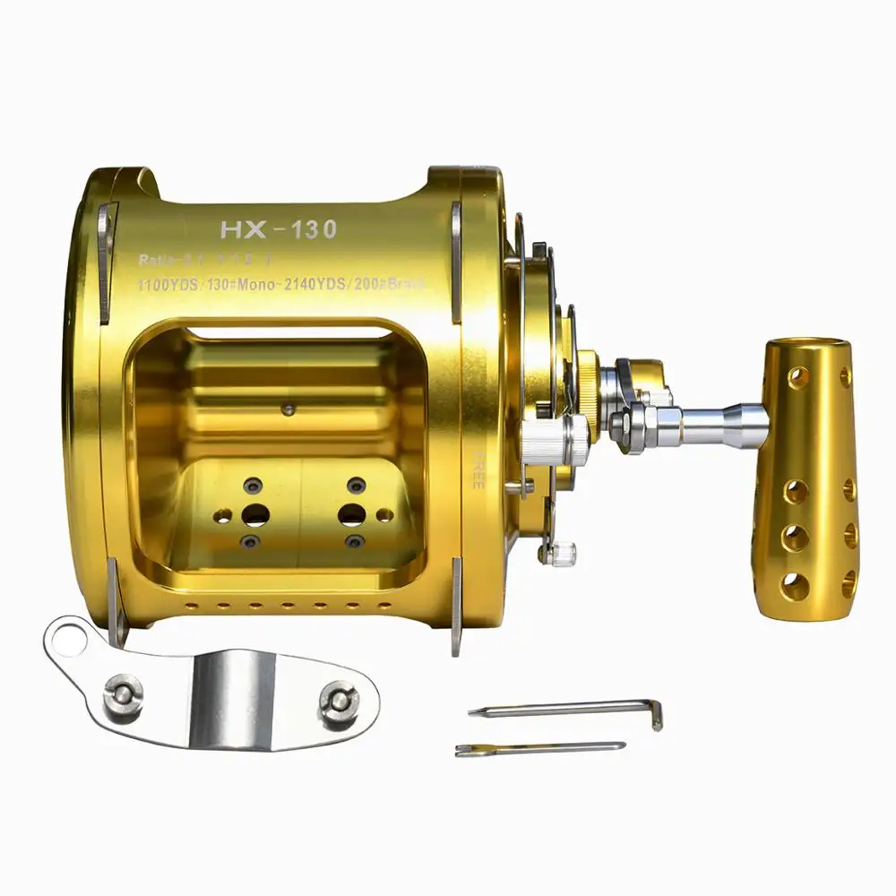 Gomexus Saltwater Trolling Reel 170lbs Ocean Boat Fishing Giant Bluefin Tuna Shark Offshore Big Sea Tournament Game 10 Year Test