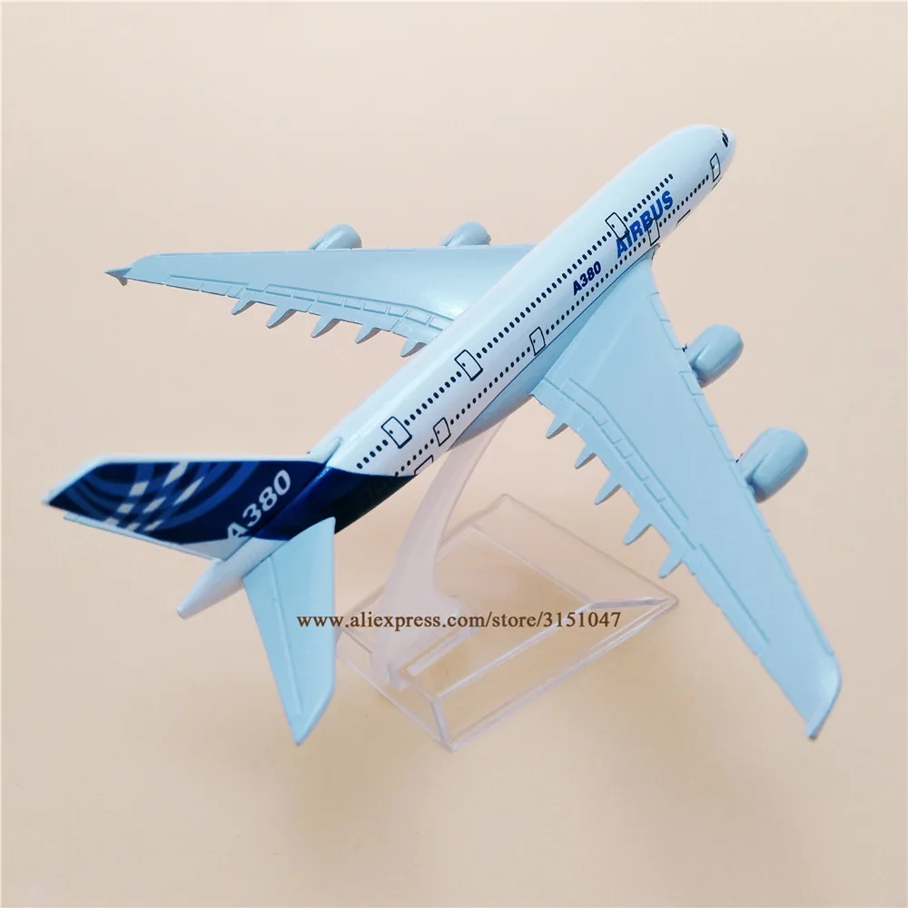 16 см сплав металлических прототипов воздуха A380 Аэробус 380 авиакомпаний модель самолета Модель самолета Стенд летательные аппараты детские подарки