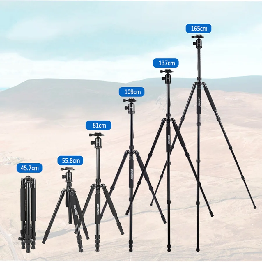 ZOMEI Z818 Protable Aluminum Aolly Photographic