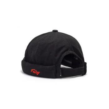

Solid Cotton Skullcap Hip Hop Hat without Visor Folding Cuff 2020 Spring Beanies Ski Hats Letter embroidery Retro Cap Wholesale