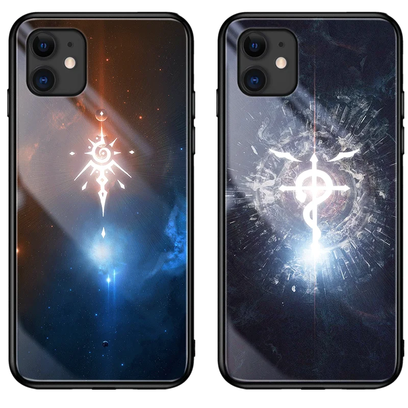 Умный светодиодный светящийся чехол для iPhone 11 Pro, чехол Mofi для iPhone 11 Max, чехол, силиконовый чехол с рисунком персонажа, стекло