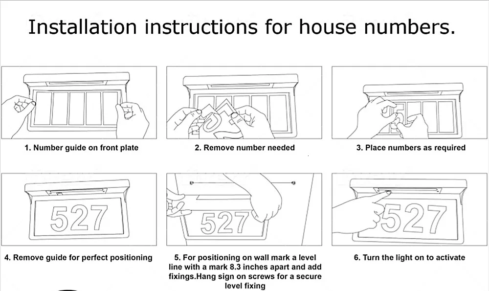 house number address sign