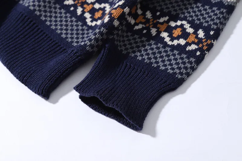 Темный логотип джемпер мужской пуловер Топы пальто Рождество Зима мужские теплые свитера уличная одежда