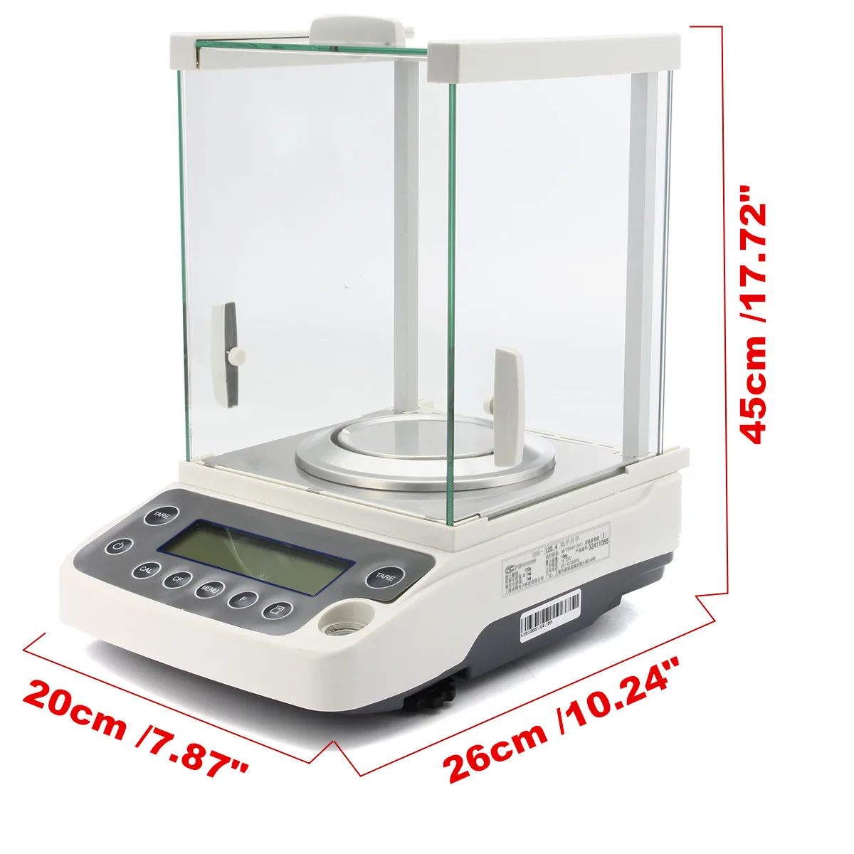 Goedkoop 120g 0.0001g Laboratorium LCD Analytische Balans Digitale Weegschaal Hoge Nauwkeurigheid Lab Analytische Weegschaal 100 240V 0.1mg
