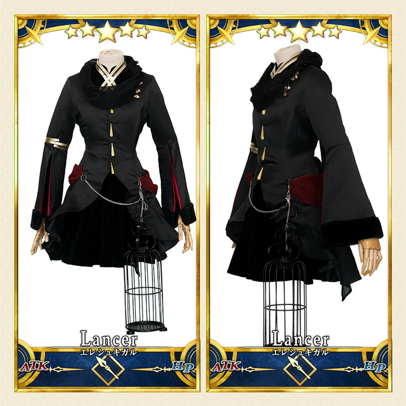 Аниме FGO Fate/GrandOrde Ereshkigal Косплей Хэллоуин Девушки Полный комплект костюм