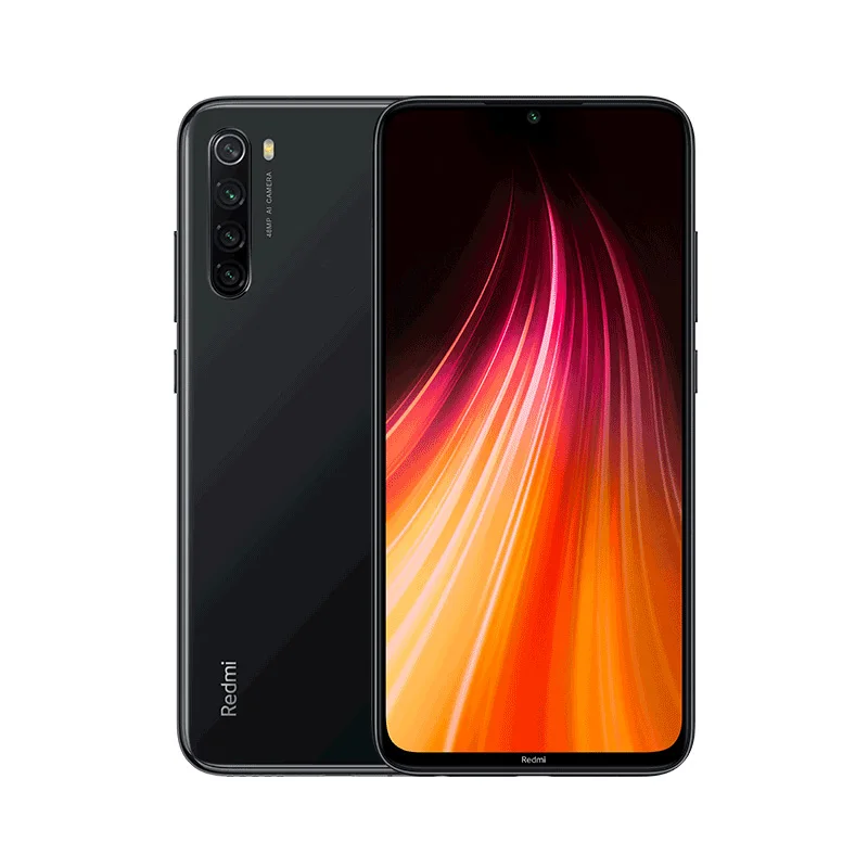 Смартфон Xiaomi Redmi Note 8 с глобальной версией, 4 Гб, 128 ГБ, 48мп, четырехъядерный экран 6,3 дюйма, Восьмиядерный мобильный телефон Snapdragon 665 - Цвет: Black