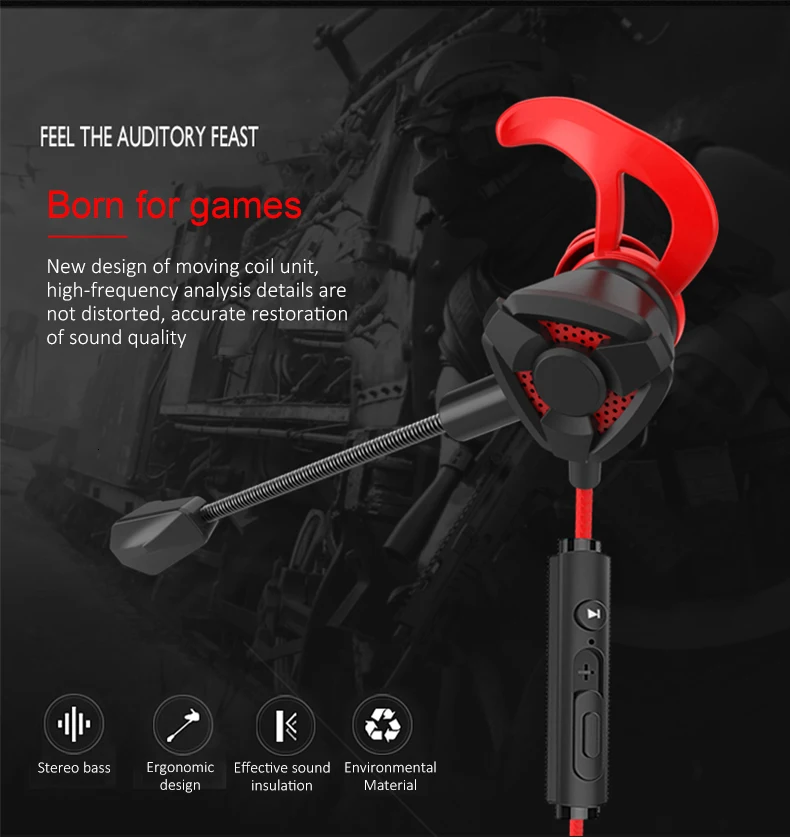 CHYI игровая гарнитура в ухо наушники с микрофоном 3,5 мм проводные наушники-вкладыши громкой связи Универсальные наушники для смартфонов PC Игры геймера